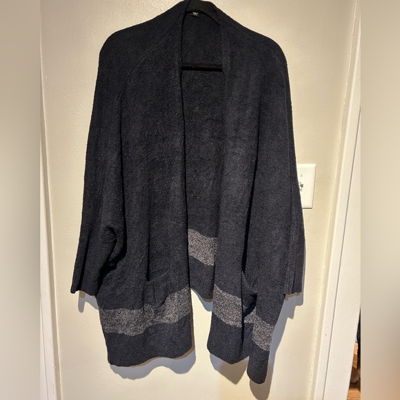 Barefoot Dreams® Cliffside Fuzzy Soft Cardigan One Size - Picture 2 of 6